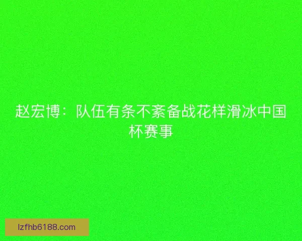 赵宏博：队伍有条不紊备战花样滑冰中国杯赛事